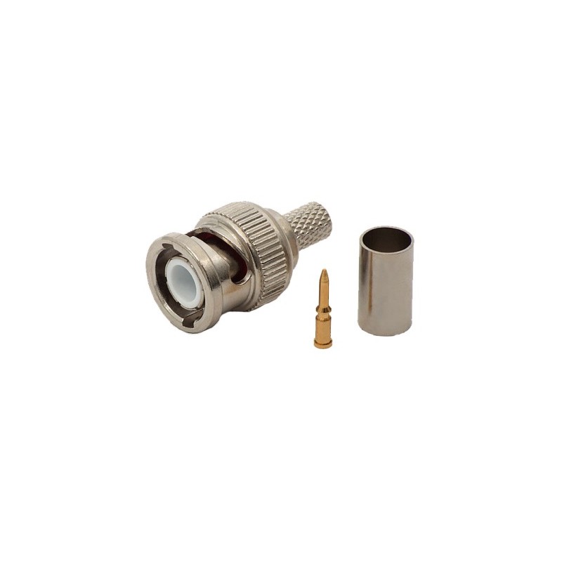 CONNETTORE BNC A CRIMPARE CAVI RG59 COASSIALI (CV-AD-006)