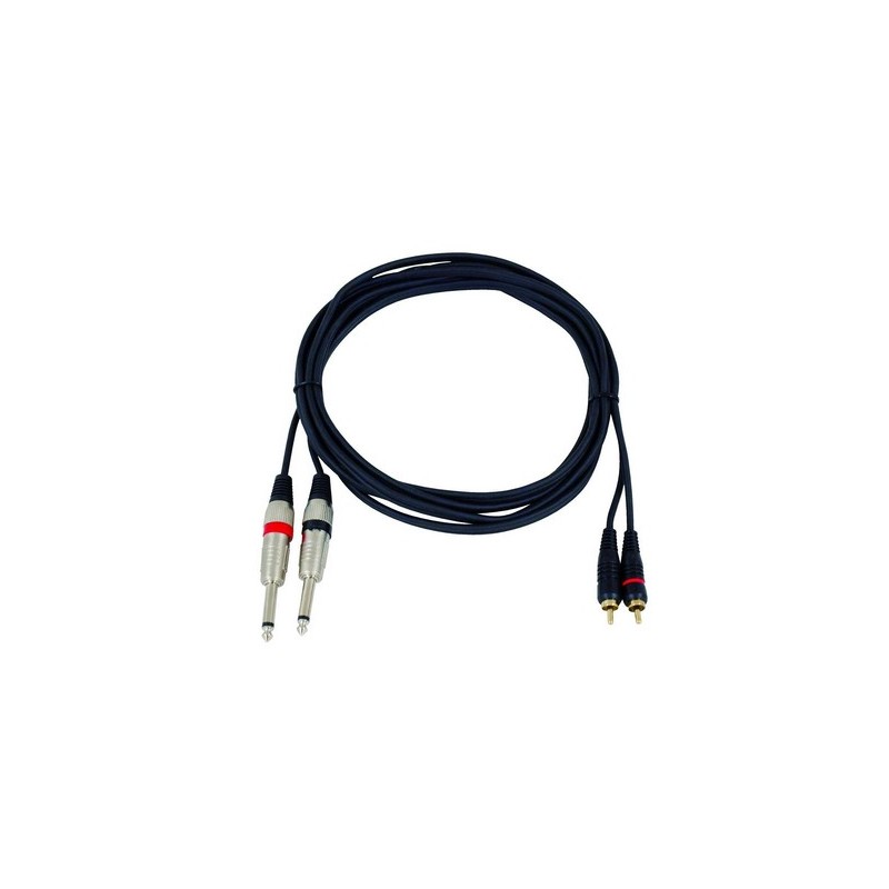 CAVO AUDIO 2 RCA - 2 JACK 6.3 CA 8271M