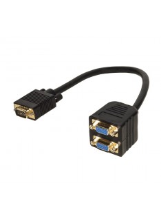 CAVO SPLITTER VGA 1 CON MASCHIO E 2 FEMMINA VGA (LKADAT06)