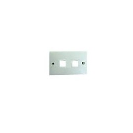 PLACCA 503 BIANCA PER 2 KEYSTONE ORIZZONTALE