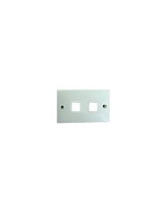 PLACCA 503 BIANCA PER 2 KEYSTONE ORIZZONTALE