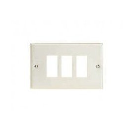 PLACCA 503 BIANCA PER 3 KEYSTONE ORIZZONTALE