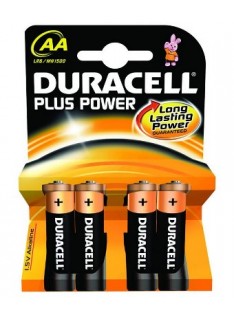 BATTERIE ALCALINE STILO PLUS AA CONF. 4PZ