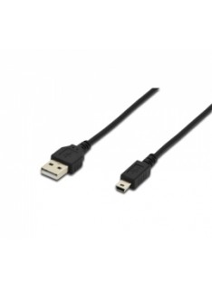 CAVO USB 2.0 A-MINI B M-M NERO (AK300130018S)