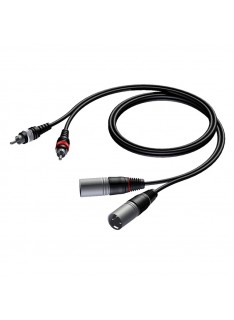 CAVO AUDIO 2x XLR M / 2x RCA M (CAB 701-3) 3MT