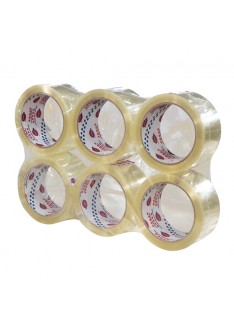 NASTRO ADESIVO TRASPARENTE  50MM X 66MM (6 PEZZI)