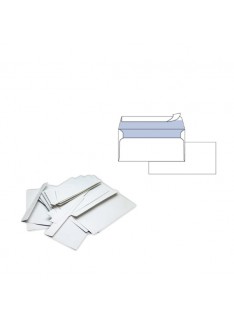 BUSTE BIANCHE 110X230MM S/FINESTRA 90GR + STRIP DA 500PZ