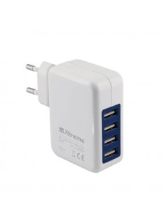 CARICATORE 4 PORTE USB PER TABLET/SMARTPHONE