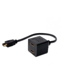 CAVO SPLITTER HDMI CON 1 CON MASCHIO E 2 FEMMINA HDMI (AK508001)