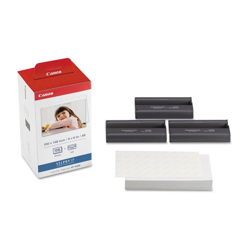 KIT CARTUCCIA SELPHY + CARTA FOTOGRAFICA KP-108 (3115B001)