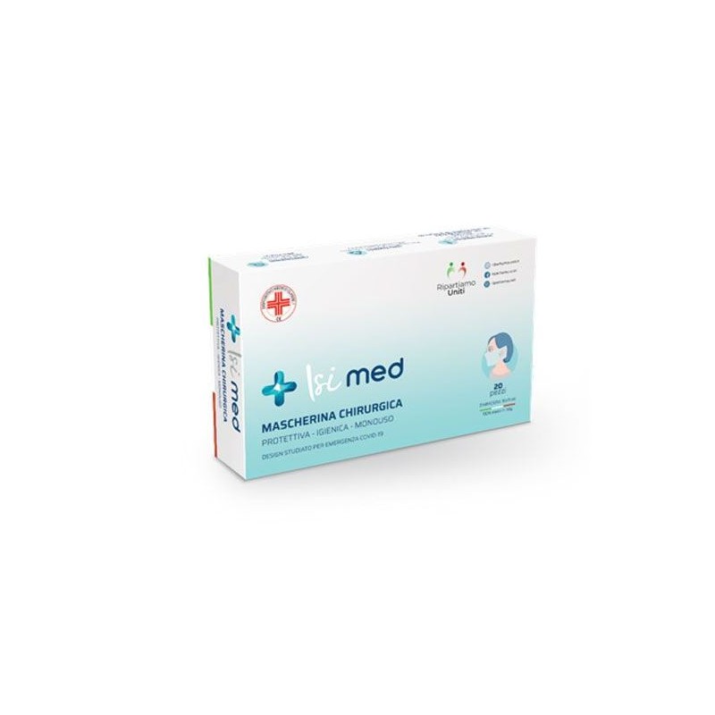 MASCHERINA CHIRURGICA MONOUSO (MCM012020) - CONF. 20 PEZZI