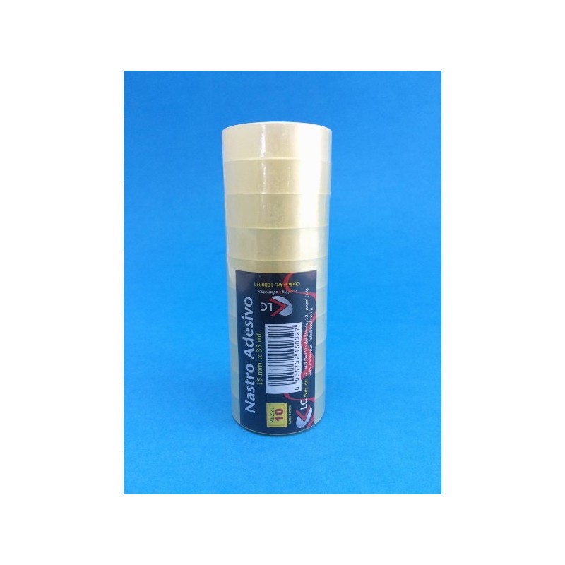 NASTRO ADESIVO 15MM X 33MM - 10 PEZZI