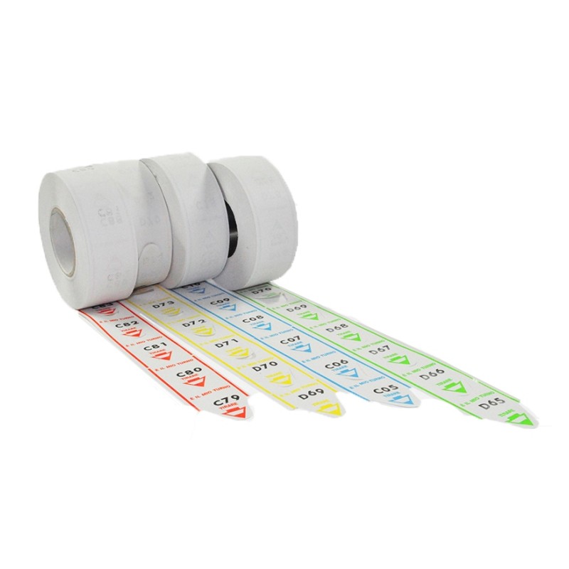 ROTOLI ELIMINACODA NUMERICI - 2000 STRAPPI - CONF. 5PZ