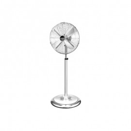 VENTILATORE A PIANTANA LUSSO CROMO A PALE OSCILLANTE