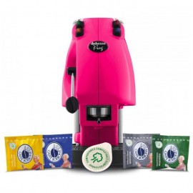 MACCHINA DA CAFFE' FROG MAGICA EMOZIONE + 60 CIALDE - FUCSIA