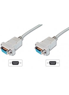 CAVO SERIALE NULL MODEM 9 POLI SUB-D F/F 2MT (LP120)