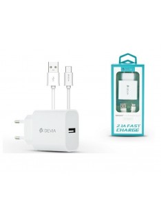 CARICABATTERIE DA PARETE FAST CHARGE + CAVO TYPE C (DESC21C124W)