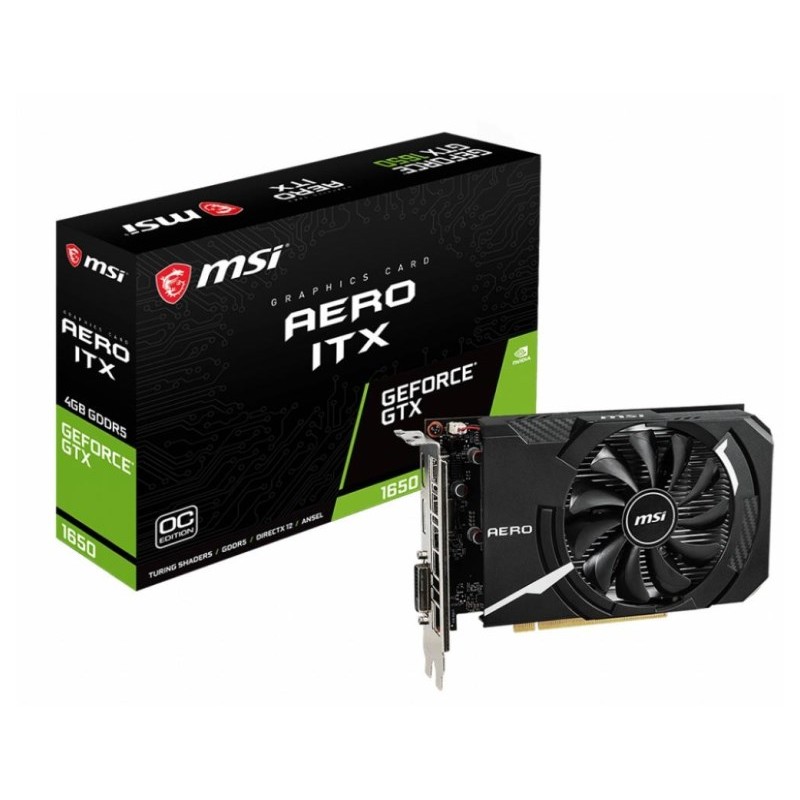 SCHEDA VIDEO GEFORCE GTX1650 AERO  ITX OC 4 GB PCI-E (V809-3061R)