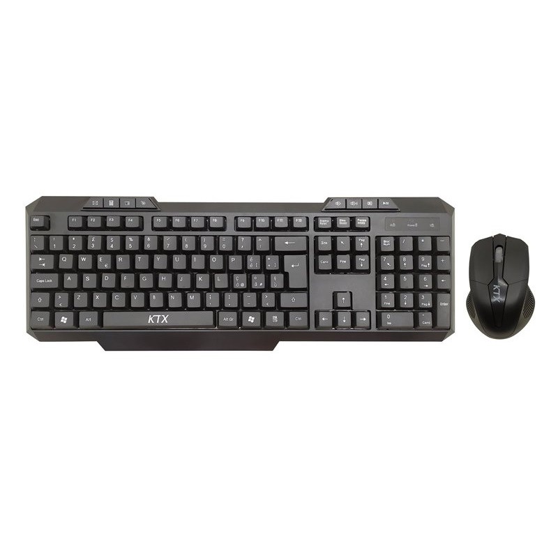 KIT TASTIERA E MOUSE KM-1105W WIRELESS NERA