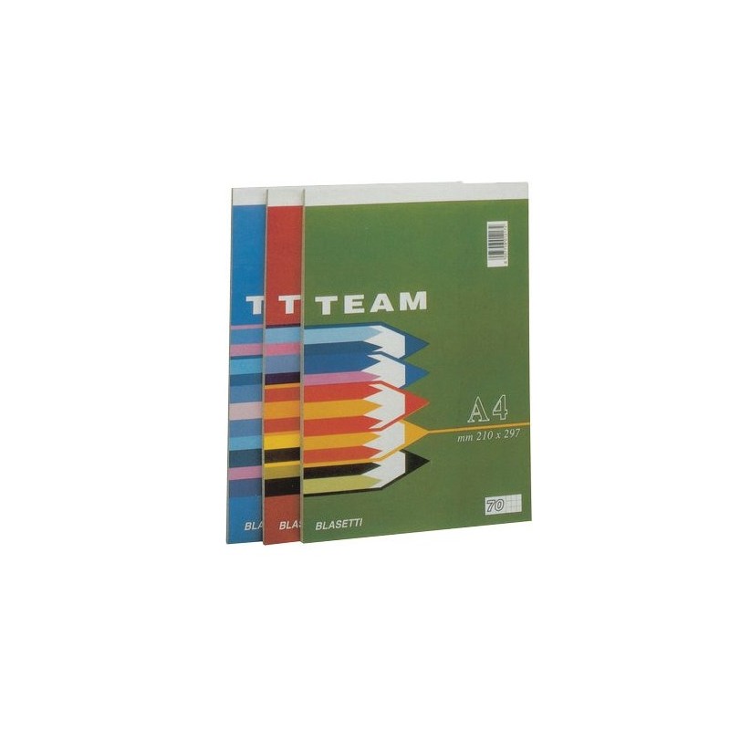 BLOCK NOTES A4 TEAM 21x29 (CONF. 10 PZ)