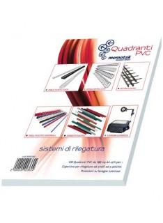 COPERTINE PVC QUADRANTI A4 150M 100PZ.