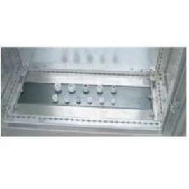 FLANGIA INGRESSO CAVI CON SPAZZOLE PER  ARMADIO 19"