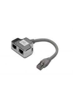 SDOPPIATORE SCHERMATO 5E 2 LINEE RJ45 (DN-93904)