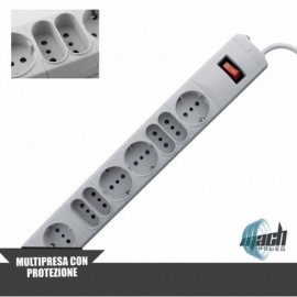 MULTIPRESA 8 POSTI (MP-3080) CON INTERRUTTORE