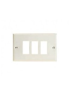 PLACCA 503 BIANCA PER 3 KEYSTONE ORIZZONTALE