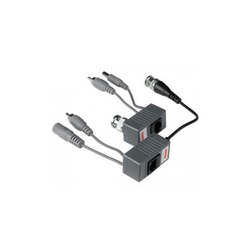 TRASM. VIDEO BALUN ALIM.+ AUDIO 300M RG45 (VS-VB-KS202-DCA)